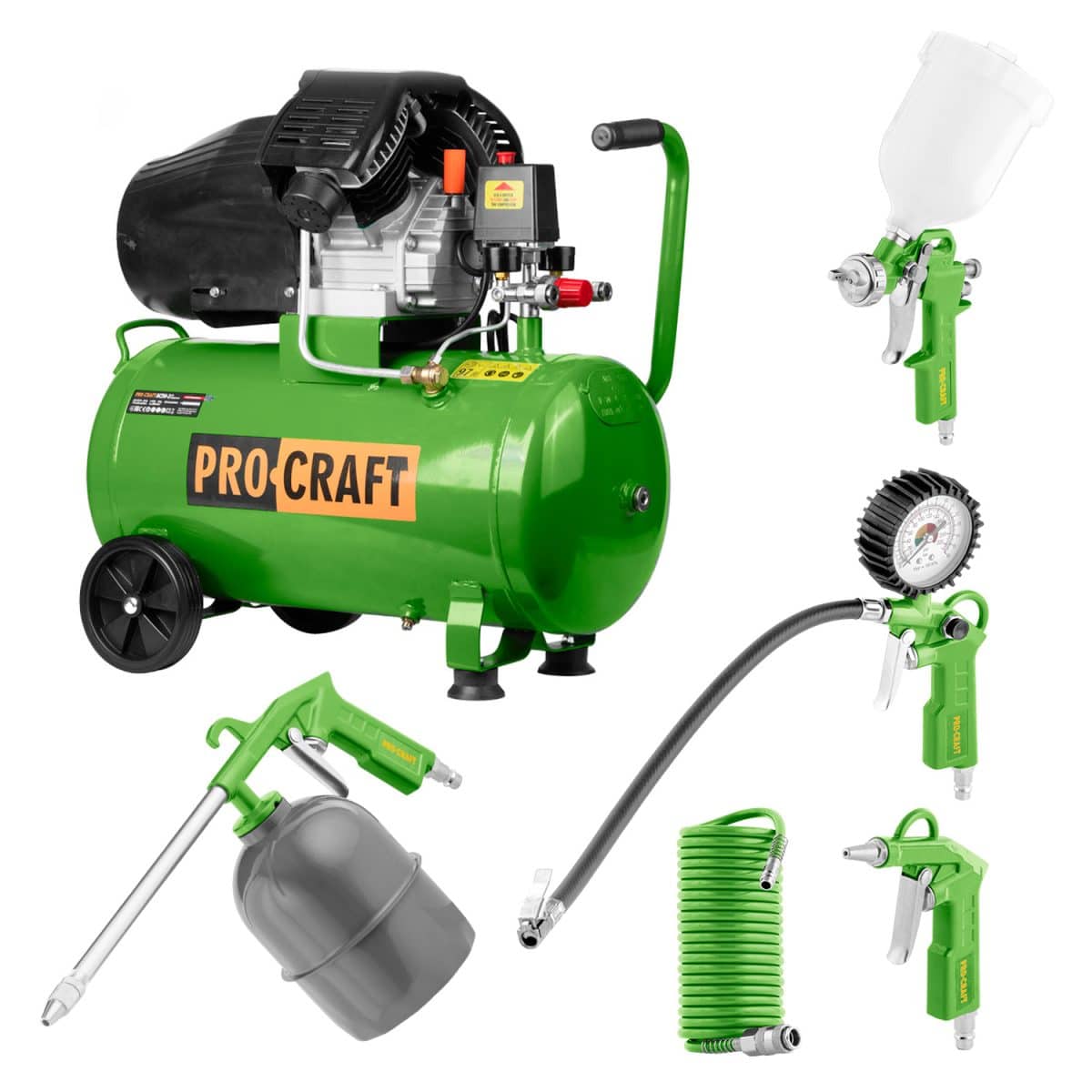 Kompresor Procraft AC50-2 + sada príslušenstva | AC50-2
