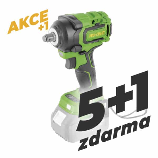 Akumulátorový rázový utahovák Procraft PWA18 (bez batérie a nabíjačky) 5+1 | SET-5+1-PWA18BB