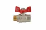 Guľový kohút motýľ červený 1/2" FM | KR.218 1/2"FM