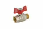 Guľový kohút motýľ červený 1/2" FM | KR.218 1/2"FM