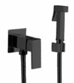 Bidetová batéria s bidetovou sprškou MIXXUS PREMIUM KUBUS 002 (INNER) BLACK, čierna | KUBUS 002 (INNER) BLACK