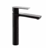 Umývadlová batéria MIXXUS PREMIUM ALEX 001 HIGH BLACK, čierna | ALEX 001 HIGH BLACK