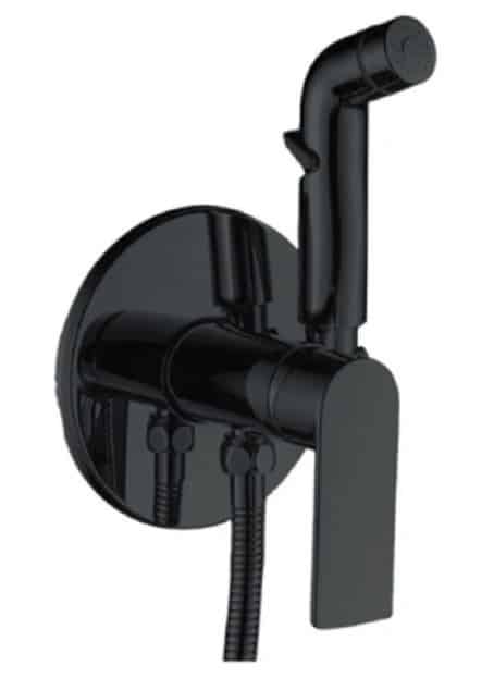 Bidetová batéria s bidetovou sprškou MIXXUS PREMIUM ALEX 002 (INNER) BLACK, čierna. | ALEX 002 (INNER) BLACK