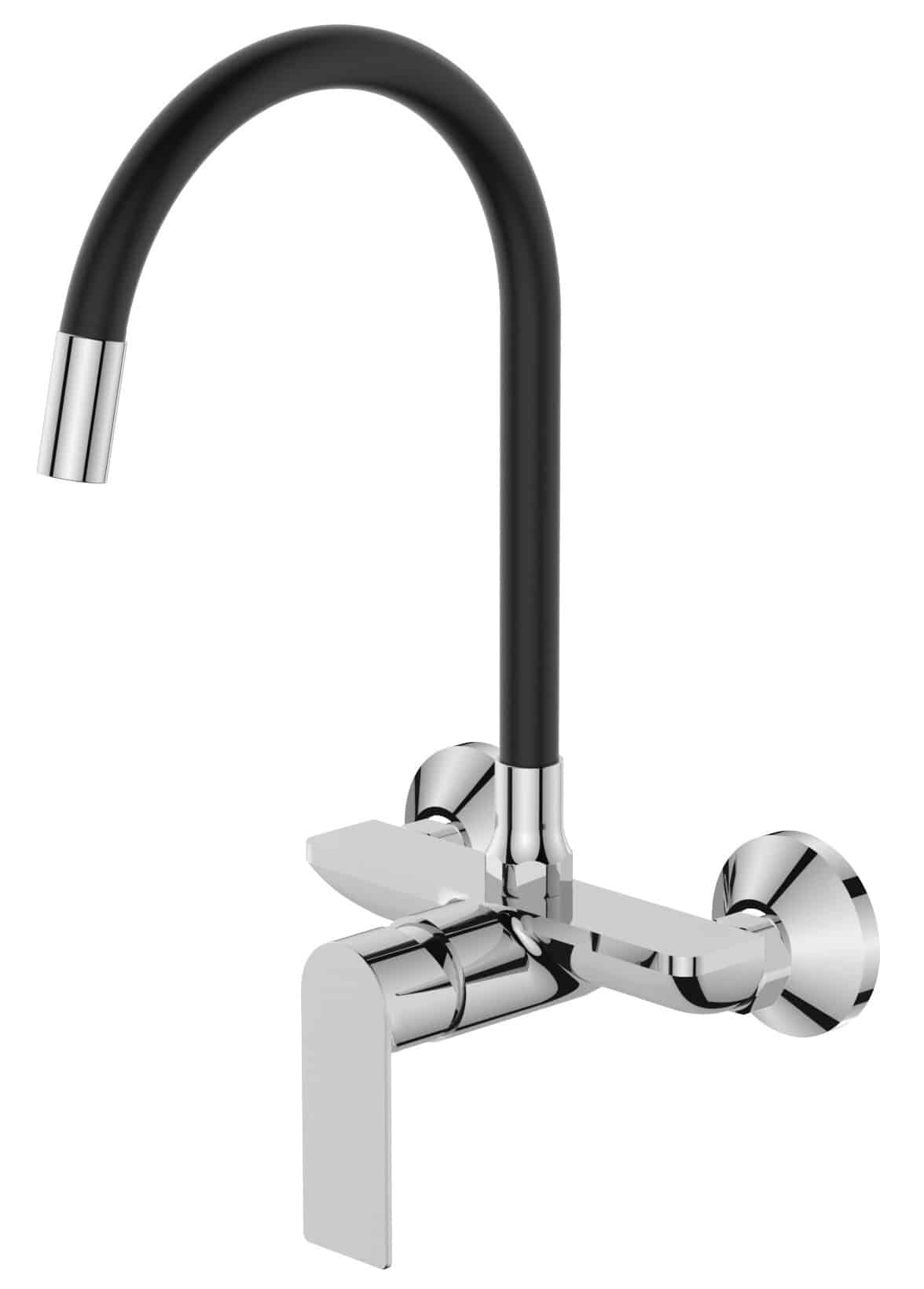 8217-alex-005-reflblack Nástenná drezová batéria s flexibilným výtokom MIXXUS PREMIUM ALEX 005 REFL.BLACK, čierna | ALEX 005 REFL.BLACK