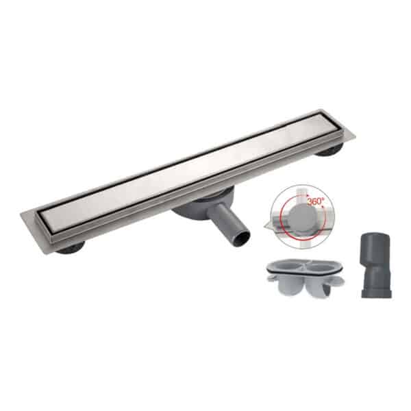 Sprchový žľab KOER FD29 70×650 s otočným sifónom 360 | FD29-70×650