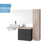 Mereo Umývadlo na dosku aj zavesenie s prepadom, Trino, 420x425x130 mm, keramické - pre zaslanie na palete – Obrázok 4