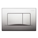 Mereo WC set - Rimless WC hranaté, modul pre sadrokartón, chróm hranaté tlačidlo matné – Obrázok 3