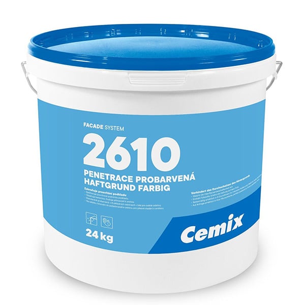 Prefarbená penetrácia Cemix 2610 pod pastovité omietky – balenie 24 kg