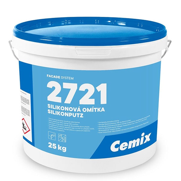 Silikónová fasádna omietka Cemix 2721 – balenie 25 kg