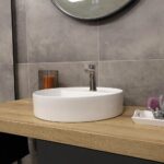 Mereo Umývadlo na dosku bez prepadu, Lota, 450x450x110 mm, okrúhle, keramické – Obrázok 4