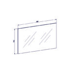 Mereo Zrkadlo 1200x700x20 mm – Obrázok 2