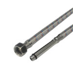 Klum Pripojovacia hadica 8x12, FxM10, 3/8 " x  M10 x 55mm, 40 cm, nerez opletenie