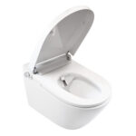 Mereo WC s integrovaným elektronickým bidetom, RIMLESS, 592x380x430 cm, keramické, vč. sedátka – Obrázok 3
