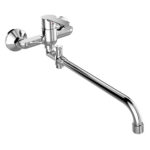 Mereo Nástenná batéria do byt. jadra, Zuna, 150 mm, s ramienkom ø 18 mm - 330 mm, bez prísl.