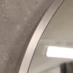 Mereo Mereo zrcadlo kulaté 600 mm, LED osvětlení, ocelově šedý rám, II. jakost, drobné škrábance rámu – Obrázok 9