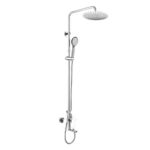 Mereo Viana vaňová batéria s hlavovou guľatou slim sprchou ø 250 mm, nerez