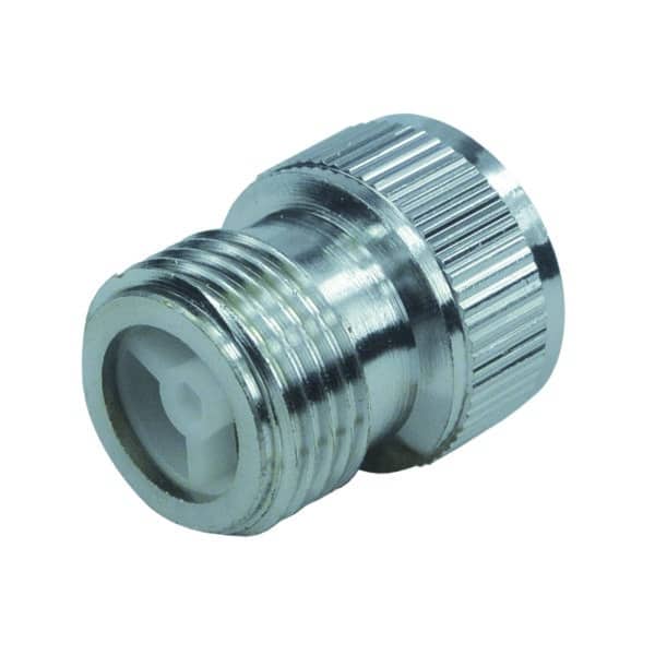 Mereo Prechodka chrómovaná 1/2"x1/2" so spätnou klapkou