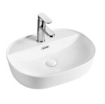 Mereo Umývadlo na dosku s prepadom, Lota, 500x380x150 mm, oválne, keramické – Obrázok 3