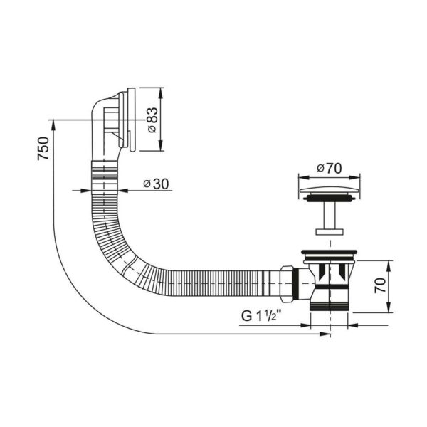 Klum Vaňový automat clic-clac, kov /kov