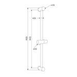 Mereo Posuvný držiak sprchy 65,5 cm – Obrázok 2