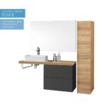 Mereo Umývadlo na dosku aj zavesenie s prepadom, Trino, 420x425x130 mm, keramické - pre zaslanie na palete – Obrázok 5