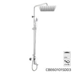 Mereo Dita vaňová batéria s hlavovou hranatou slim sprchou 300x300 mm, nerez – Obrázok 8