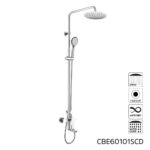 Mereo Dita vaňová batéria s hlavovou guľatou slim sprchou ø 250 mm, nerez – Obrázok 8