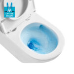 Mereo WC kombi, vyvýšené, vario odpad, kapotované, Smart Flush RIMLESS, keramické, vr. sedátka – Obrázok 9