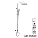 Mereo Viana vaňová batéria s hlavovou guľatou slim sprchou ø 250 mm, nerez – Obrázok 10