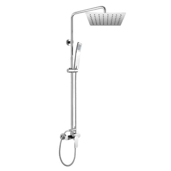 Mereo Dita sprchová batéria s hlavovou hranatou slim sprchou 250x250 mm, nerez