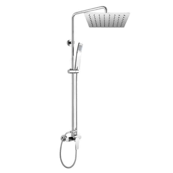 Mereo Dita sprchová batéria s hlavovou hranatou slim sprchou 300x300 mm, nerez