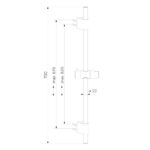 Mereo Posuvný držiak sprchy 70 cm – Obrázok 2