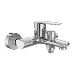Mereo Vaňová nástenná batéria, Pego, 150 mm, s keramickým prepínačom, bez príslušenstva, chróm