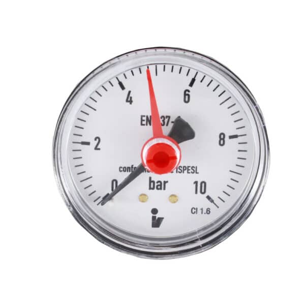 Klum Tlakomer 50 mm, 0 - 10bar, zadný vývod 1/4"