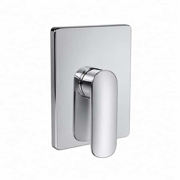 Mereo Sprchová podomietková batéria bez prepínača, Pego, Mbox, hranatý kryt, chróm
