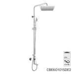 Mereo Eve vaňová batéria s hlavovou hranatou slim sprchou 250x250 mm, nerez – Obrázok 8