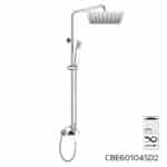 Mereo Viana sprchová batéria s tanierovou hranatou slim sprchou 250x250 mm, nerez – Obrázok 7
