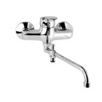 Mereo Nástenná batéria do byt. jadra, Sonáta, 100 mm, rúrkové ramienko 330 mm, bez príslušenstva, chróm