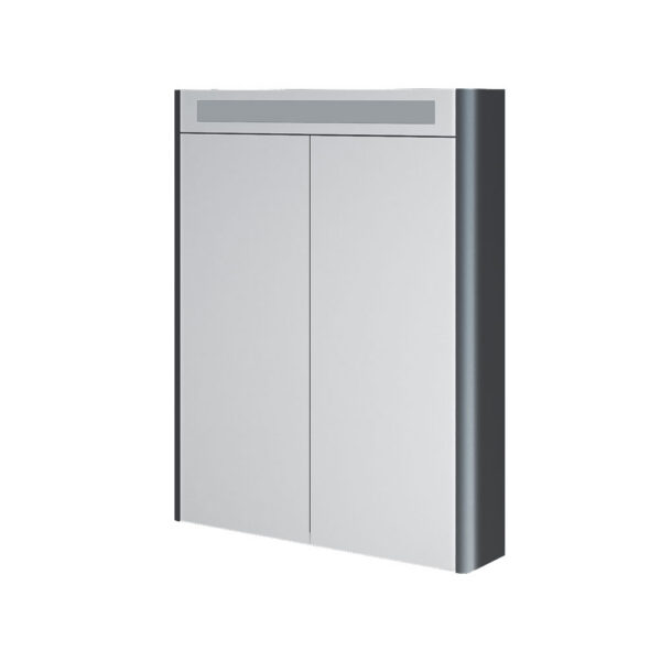 Mereo Siena, kúpeľňová galérka 64 cm, zrkadlová skrinka, antracit mat