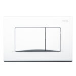 Mereo WC set - Rimless WC hranaté, modul pre sadrokartón, biele hranaté tlačidlo – Obrázok 3