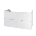Mereo Siena, kúpeľňová skrinka 100 cm, biela lesk
