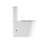 Mereo WC kombi, vyvýšené, vario odpad, kapotované, Smart Flush RIMLESS, keramické, vr. sedátka – Obrázok 7