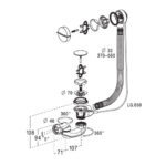 Klum Vaňový sifón Easybain Wave s vlisovaným tesnením O 40mm – Obrázok 2