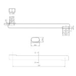 Mereo Ramienko ploché rovné, 21 cm – Obrázok 2