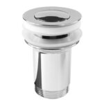 Mereo Výpusť uzatváracia CLIC-CLAC, celokovová s prepadom, chróm. mosadz, o 5/4", guľatá