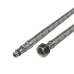 Klum Hadica pripojovacia nerez 8x12, FxM10, 3/8"xM10 kr., 150 cm