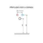 Mereo Aira, kúpeľňová skrinka 120 cm, dub Halifax – Obrázok 2