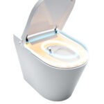Mereo WC s integrovaným elektronickým bidetom, RIMLESS, 592x380x430 cm, keramické, vč. sedátka – Obrázok 8
