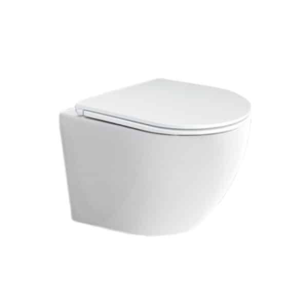 Mereo WC závesné kapotované, RIMLESS, 490x370x360, keramické, vr. sedátka CSS123, 16ks