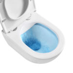 Mereo WC set - Rimless WC oblé, modul pre sadrokartón, biele oválne tlačidlo – Obrázok 15